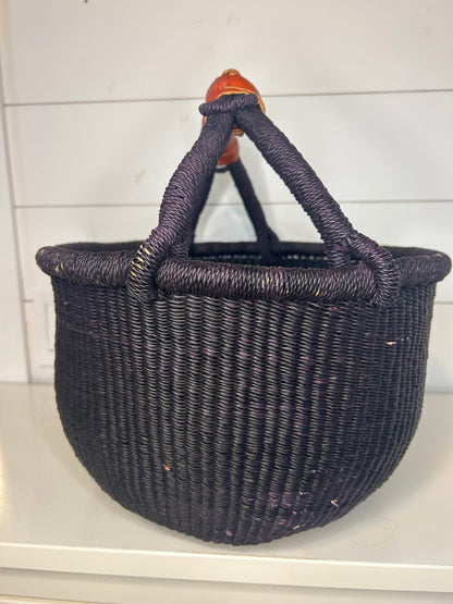 LESS THAN PERFECT: Medium Bolga Round Basket