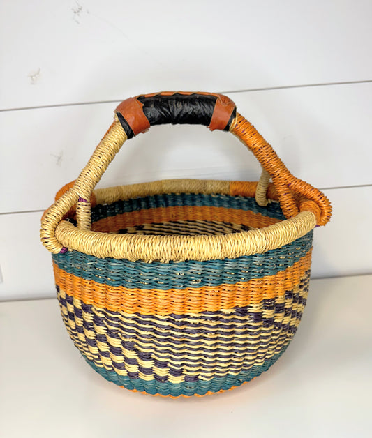 Extra Small Bolga Round Basket