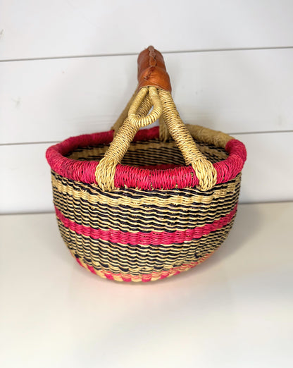 Extra Small Bolga Round Basket