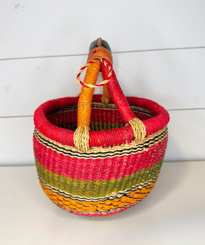 Extra Small Bolga Round Basket