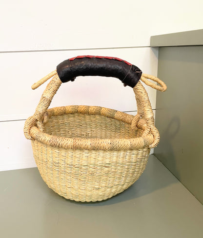 Extra Small Bolga Round Basket