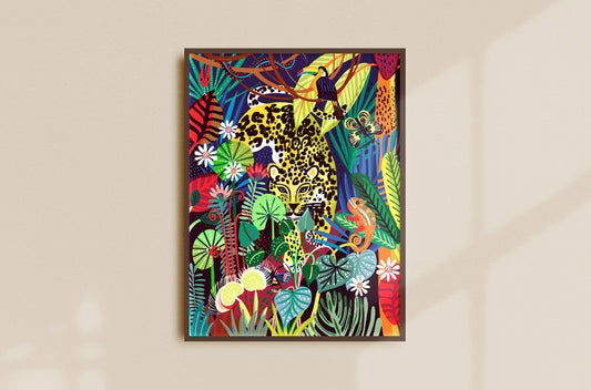 Jaguar Mother Art Print